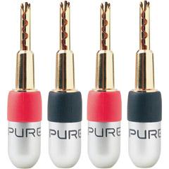 PureAV 4Pack Speaker Banana Plugs AV54004