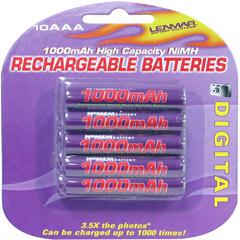 Lenmar AAA NiMH Rechargeable Batteries - 10 pack PRO-1010