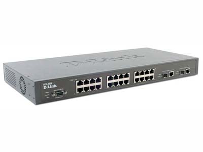 DLink DES3526 SWITCH 24PORT 10/100MBPS STCK