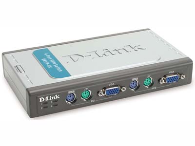 DLink DKVM4K KVM 4PORT KB/VIDEO/MSE CABLES