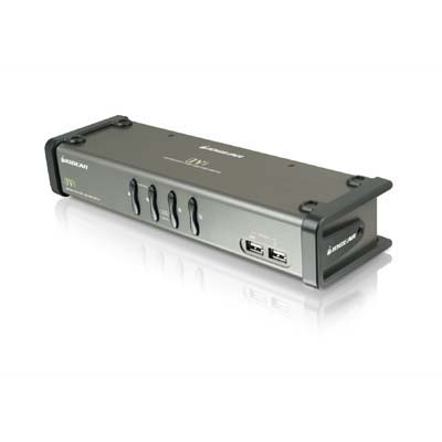 IO Gear GCS1764 4-Port DVI KVM Switch w Audio by IO Gear