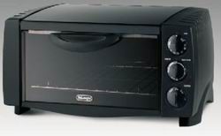 Delonghi 6 Slice Toaster Oven Black - EO1200B