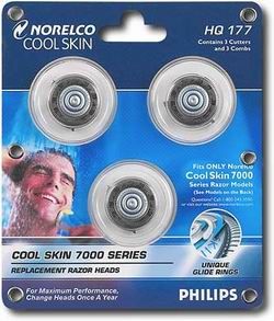 Norelco Shaver Heads - Norelco Cool Skin Replacement Heads - HQ177