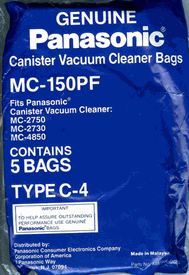 Panasonic MC150PF Canister Vacuum Cleaner Bag