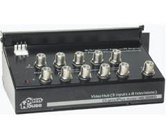 Open House Amplifier with 2 x 8 Video Distribution Hubs H838BID