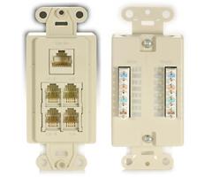 Channel Plus Data/Telephone Wall Plates WPIDP
