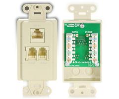 Channel Plus Data/Telephone/Coax Wallplates WPIPDC