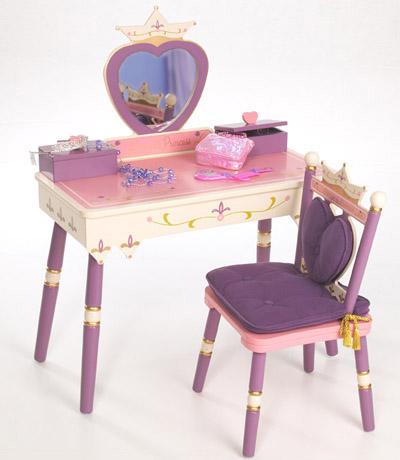 Vanity Table  on Tables   Levels Of Discovery Lod20021 Princess Vanity Table Chair Set