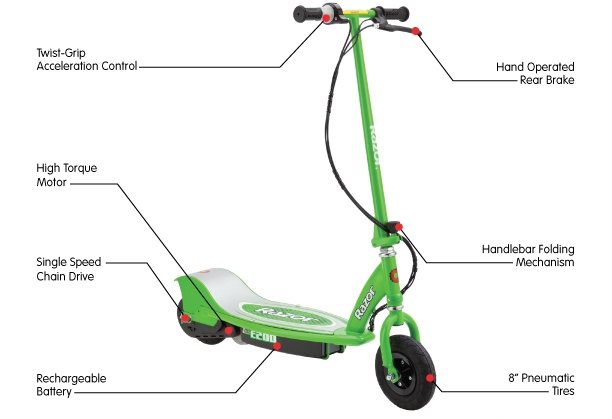 Razor 13112430 E200 Electric Scooter 2006 version