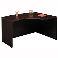 Desk Furniture - Bush Business Furniture WC12922 Mocha Cherry Series C Right LBow Desk