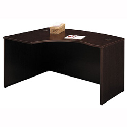 Desk Furniture - Bush Business Furniture WC12933 Mocha Cherry Series C Left LBow Desk