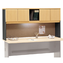 Bush Furniture - Bush Business Furniture WC14373 Savannah Beech - Slate Series A 72 Inch Hutch