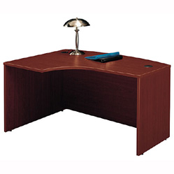 Bush Desk - Bush Business Furniture WC36733 Mahogany Series C Left LBow Desk