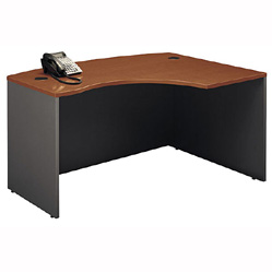 Bush Desk - Bush Business Furniture WC48522 Auburn Maple - Graphite Gray Series C Right LBow Desk