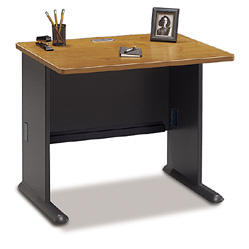 Desk Furniture - Bush Business Furniture WC57436 Natural Cherry - Slate Series A 36 Inch Desk