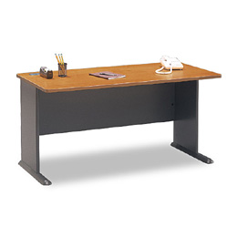 Desk Furniture - Bush Business Furniture WC57460 Natural Cherry - Slate Series A 60 Inch Desk