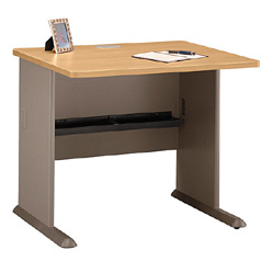 Desk Furniture - Bush Business Furniture WC64336 Light Oak - Sage Series A 36 Inch Desk