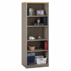 5 Shelf Bookcase - Bush Business Furniture WC64365 Light Oak Series A Bookcase 5 Shelf
