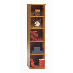 Furniture Bookcase - Bush Business Furniture WC72412 Natural Cherry Series C Open Single Bookcase