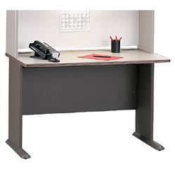Desk Furniture - Bush Business Furniture WC75748 Medium Taupe - Dove Gray Series A 48 Inch Desk
