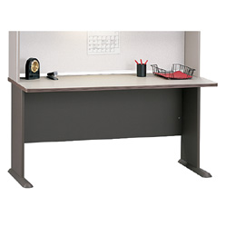 Desk Furniture - Bush Business Furniture WC75760 Medium Taupe - Dove Gray Series A 60 Inch Desk