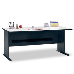 Bush Desk - Bush Business Furniture WC84872 White Spectrum - Slate Series A 72 Inch Desk