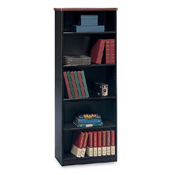 Furniture Bookcase - Bush Business Furniture WC94465 Hansen Cherry - Galaxy Series A Bookcase 5 Shelf