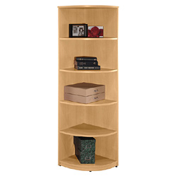 Bookcase Furniture - Bush Business Furniture WL60305 Light Oak Universal Wall System Demi Bookcase