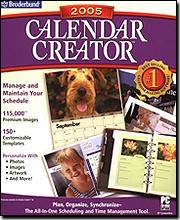 Broderbund 32107 Calendar Creator 2005