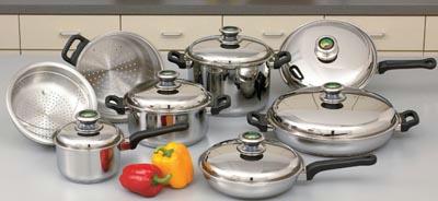 Element Cookware Set with Thermo Control Knobs