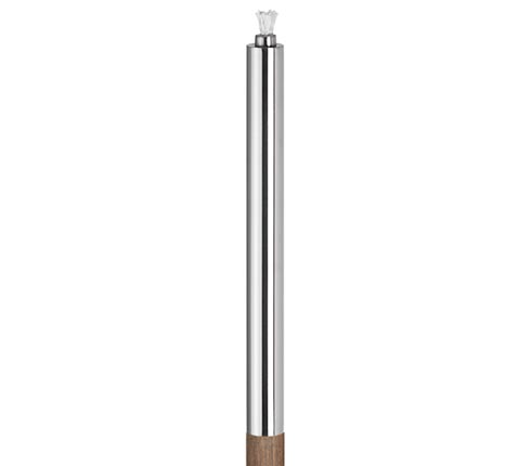 65022 59.5"h X 1.5" Dia Stainless Steel Torch With Wooden Pole Palos