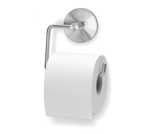 Toilet Paper Holder - Blomus 68397 PRIMO Wall Mounted Toilet Paper Holder For Narrow Rolls Only