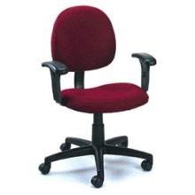 Mid Back Fabric Task Chair With No Arms - B9090 - Black