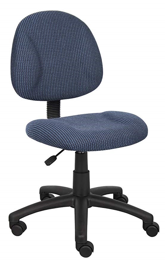 B315-be 25"d Blue Deluxe Posture Chair