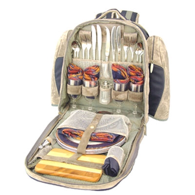 Concept International PB4HL4 Blue Highline Picnic Backpack 4 person