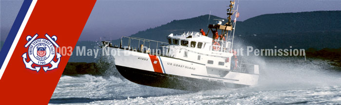 ClearVue Graphics Window Graphic - 20x65 Coast Guard Lifeboat Logo MIL-030-20-65