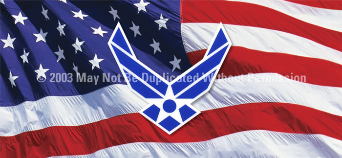 ClearVue Graphics Window Graphic - 30x65 U.S. Air Force Logo MIL-023-30-65