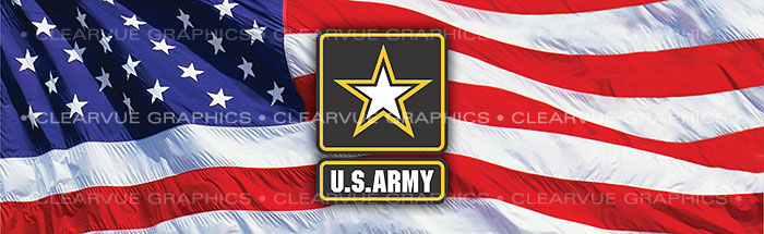 ClearVue Graphics Window Graphic - 16x54 U.S. Army 2 MIL-041-16-54