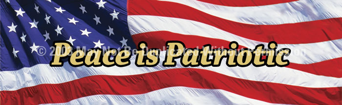ClearVue Graphics Window Graphic - 16x54 US Flag 2 Peace is Patriotic PAT-028-16-54