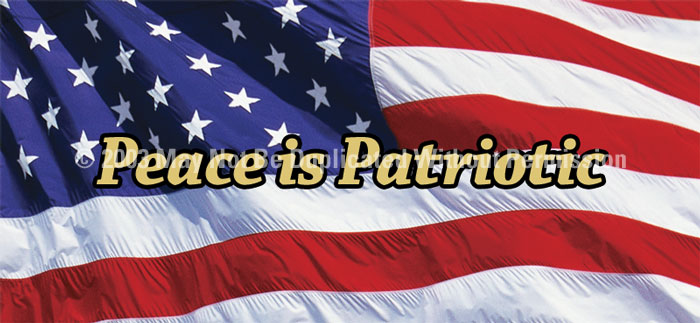 ClearVue Graphics Window Graphic - 30x65 US Flag 2 Peace is Patriotic PAT-028-30-65
