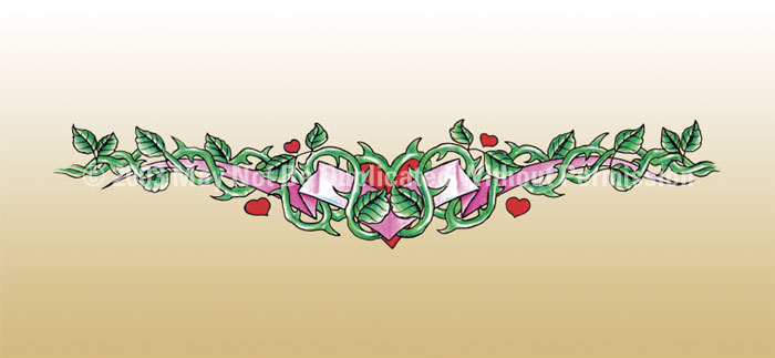 ClearVue Graphics Window Graphic - 30x65 Shoulder Tattoo 2 TAT-011-30-65