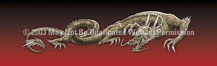 ClearVue Graphics Window Graphic - 20x65 Dragon Tattoo Red TAT-049-20-65