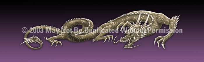 ClearVue Graphics Window Graphic - 20x65 Dragon Tattoo Purple TAT-052-20-65