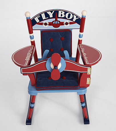 Levels Of Discovery RAB00038 Fly Boy Airplane Rocker Rock A Buddies Rocker