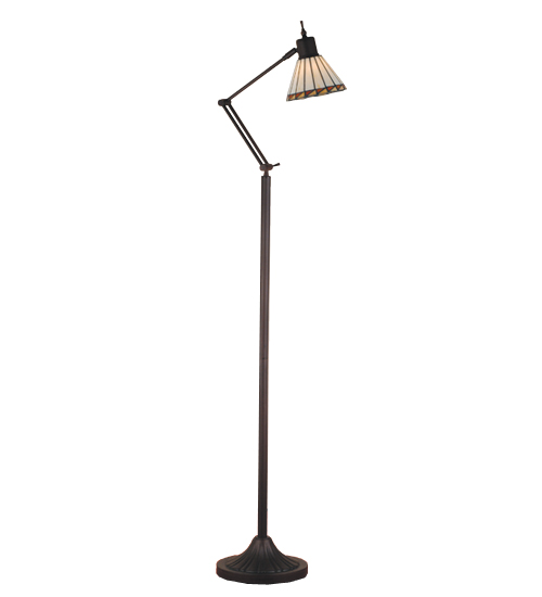 Meyda Tiffany 65947 60 Inch H Prairie Mission Adjustable Floor Lamp