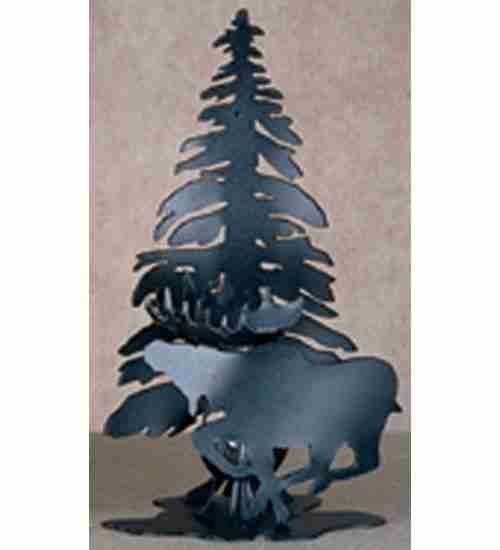 Meyda Tiffany 23022 Moose 1tree Oil Lamp