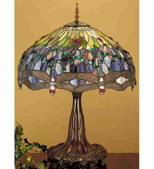 Meyda Tiffany 31112 31 Inch H Hanginghead Dragonfly Table Lamp