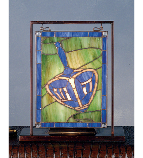 Meyda Tiffany 68901 9.5 Inch W X 10.5 Inch H Oh Dreidel Mini Window