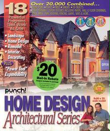 PUNCH SOFTWARE 41100 HOME DESIGN ARCHITECT SERIES 18 WIN 95 98 ME NT 2000 XP