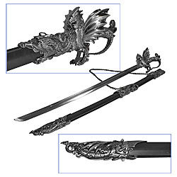 Ornate Medieval Dragon Sword